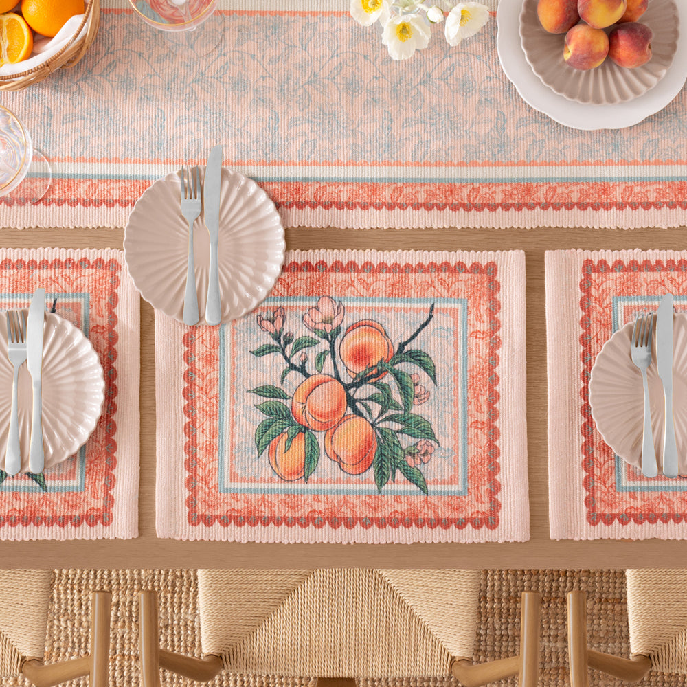  Orange Kitchen - Anemone Peaches Indoor/Outdoor Placemats Multicolour furn.