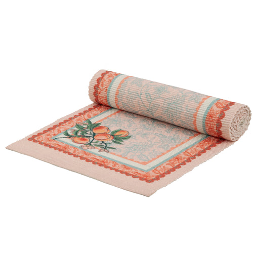 Floral Orange Kitchen - Anemone Peaches Indoor/Outdoor Table Runner Multicolour furn.