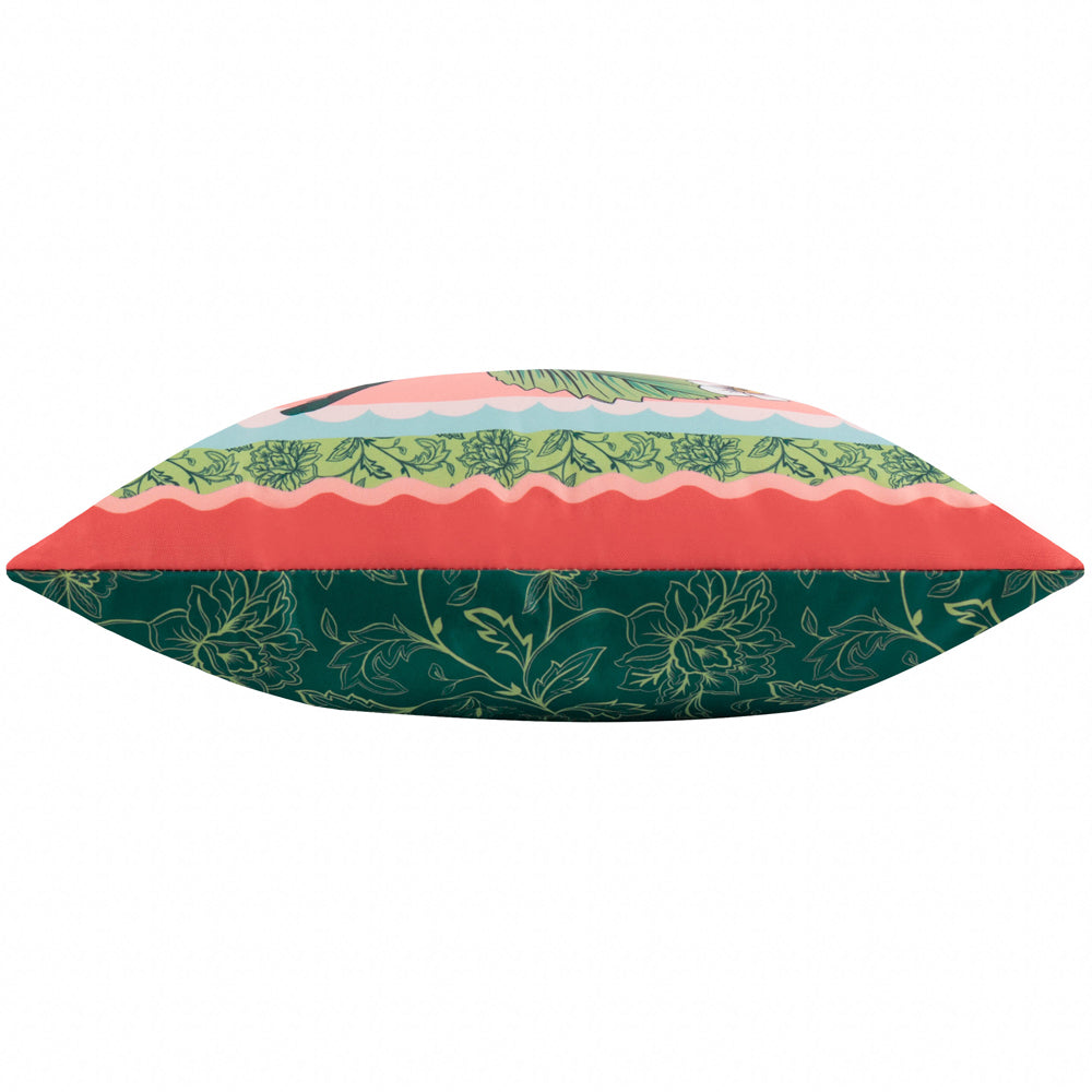 Anemone Strawberries Printed Outdoor Cushion Multicolour