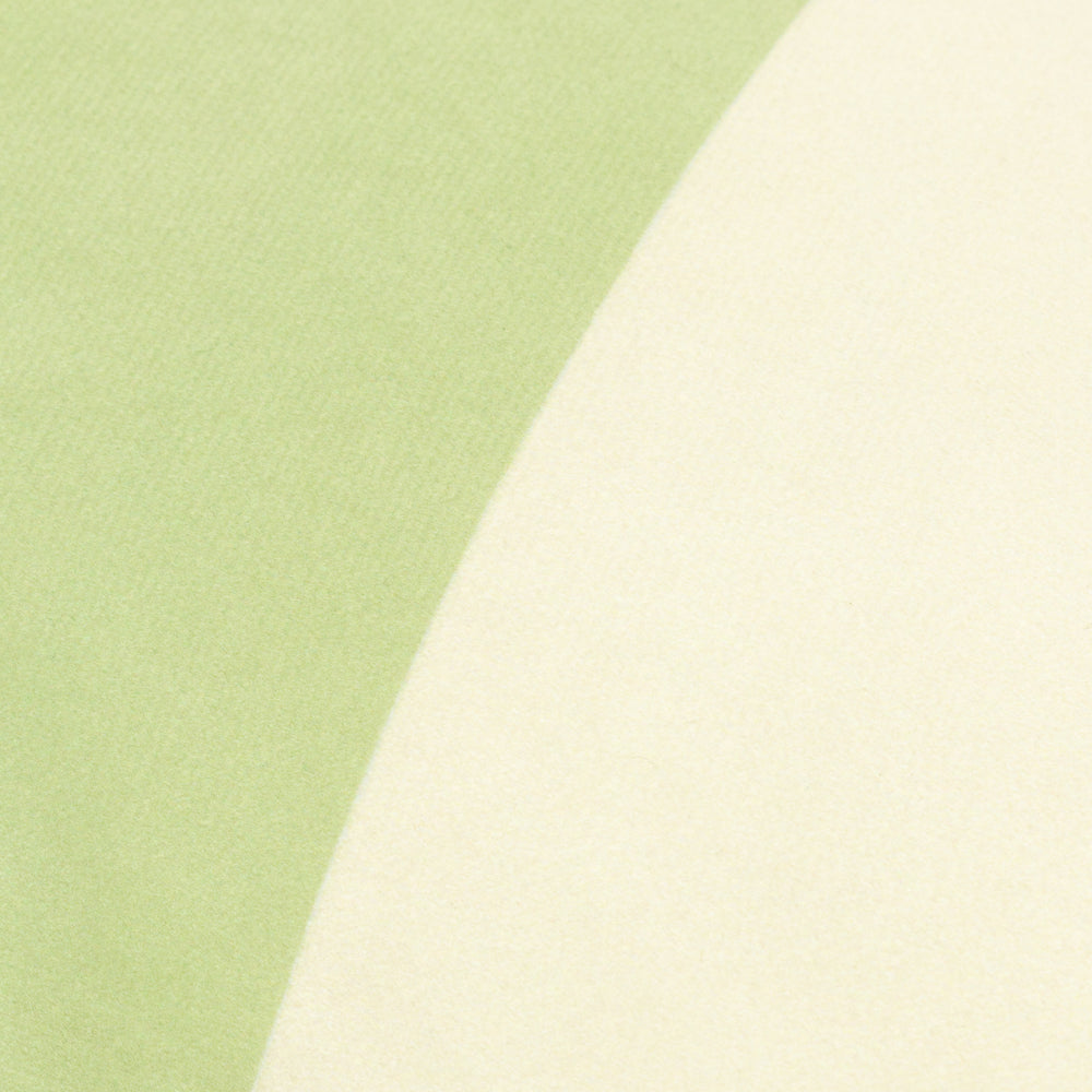 Araya Striped Velvet Cushion Green