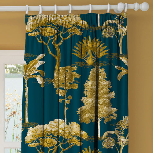 Floral Blue M2M - Arboretum Navy Made to Measure Curtains Paoletti