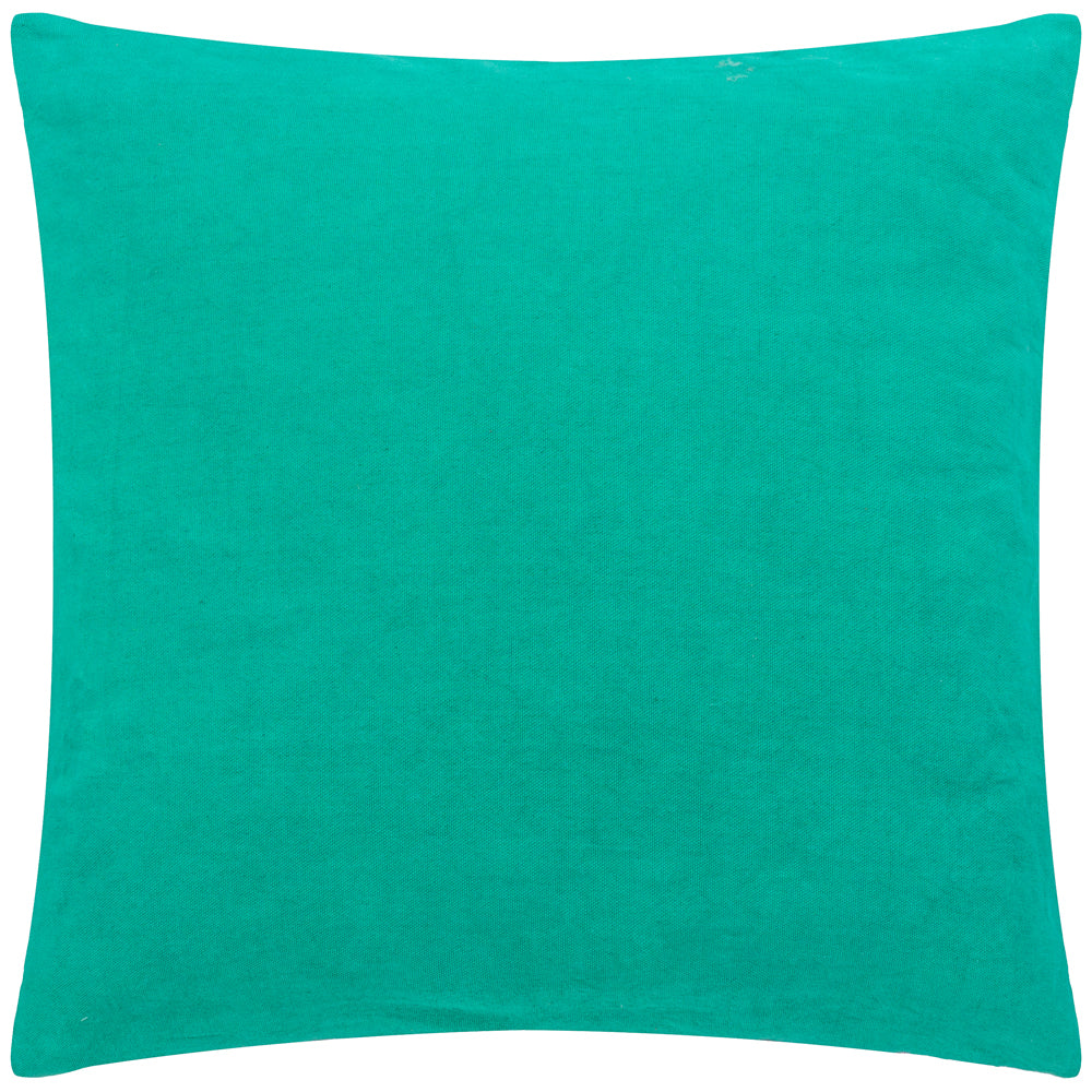 Archie Tufted Cushion Turquoise/Purple