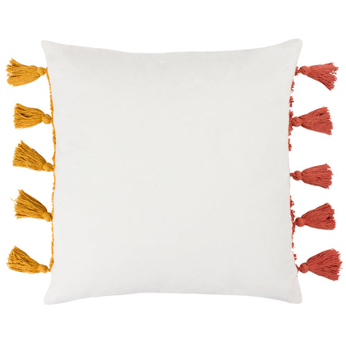 Abstract Red Cushions - Archow Cotton Tufted Cushion Cover Brick/Ochre heya home