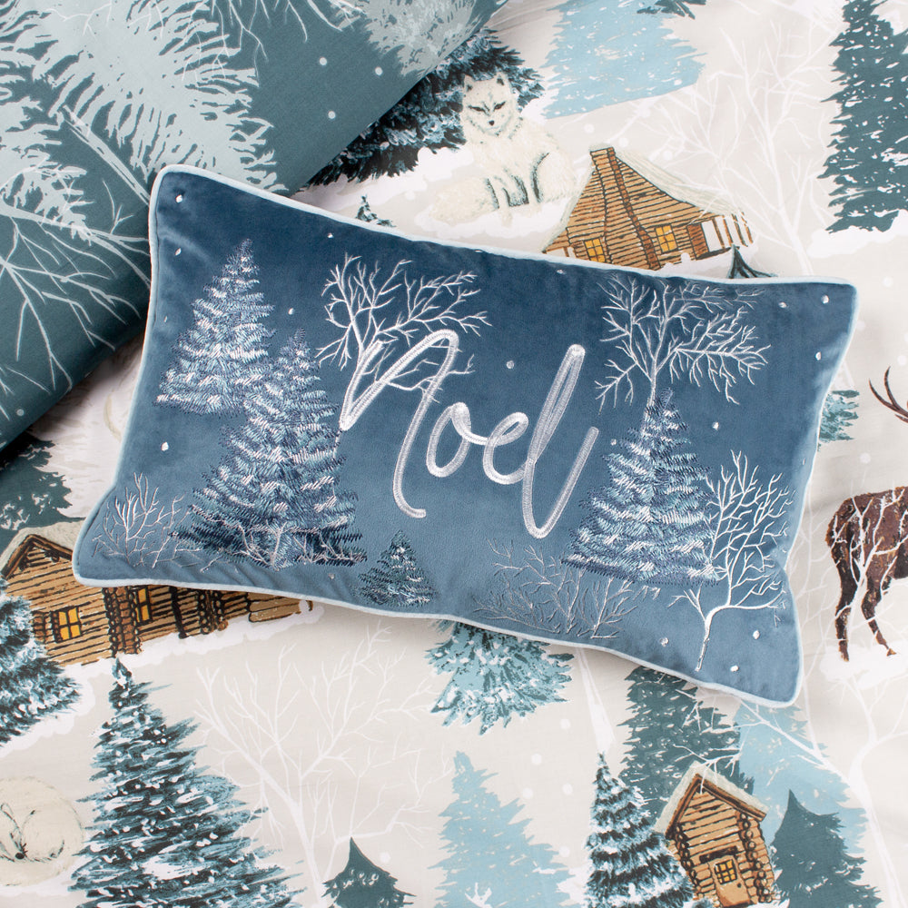  Blue Cushions - Arcticus Arctic Animal Rectangular Cushion Cover Blue furn.