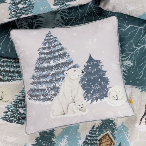 Animal White Cushions - Arcticus Arctic Animal Cushion Cover Blue furn.