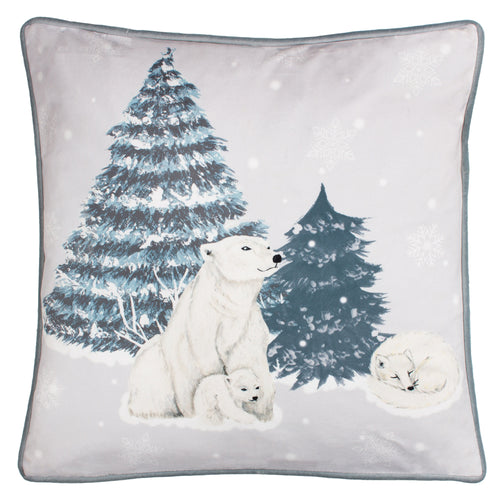 furn. Arcticus Arctic Animal Cushion Cover in Blue