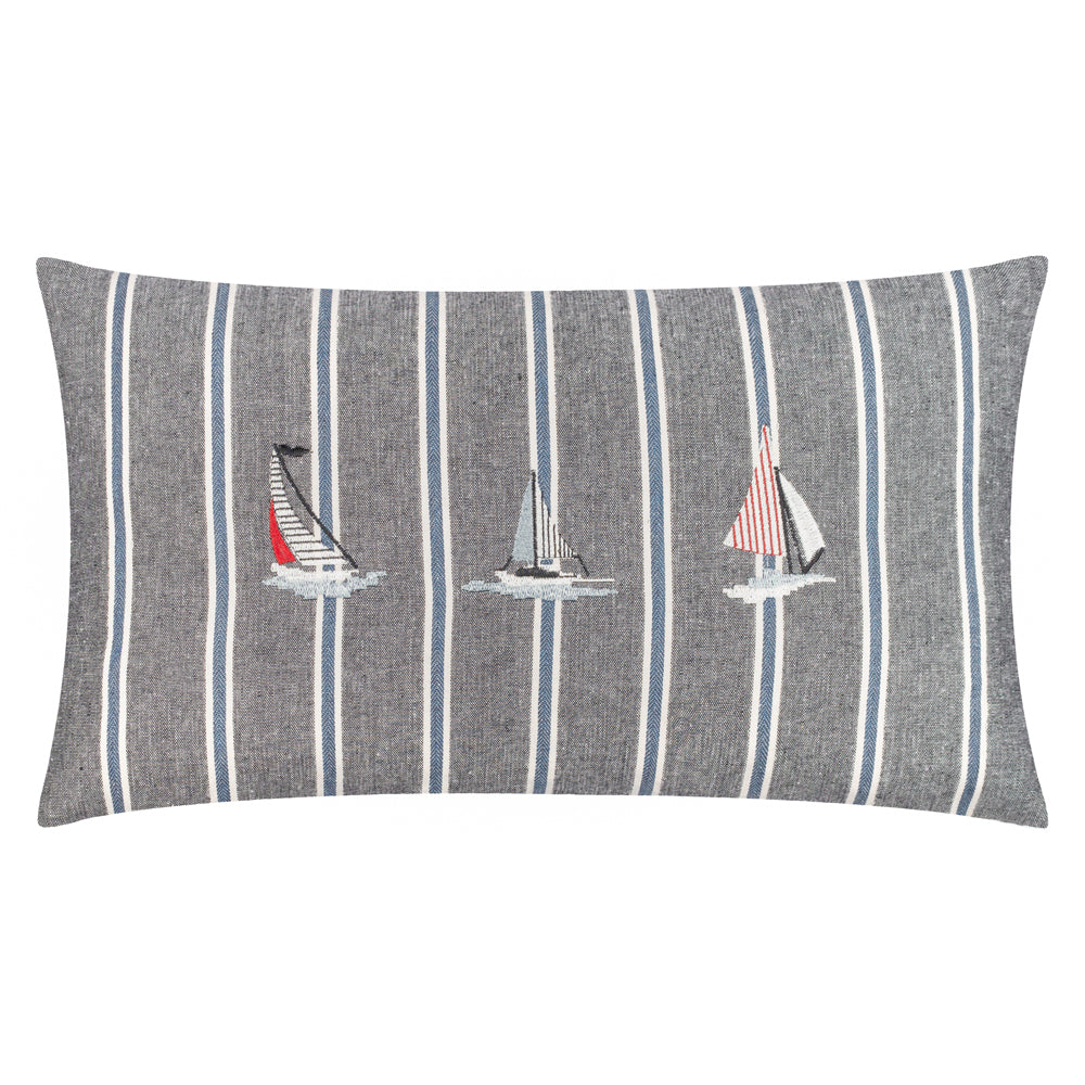 Abersoch Regatta Rectangle Cushion Navy