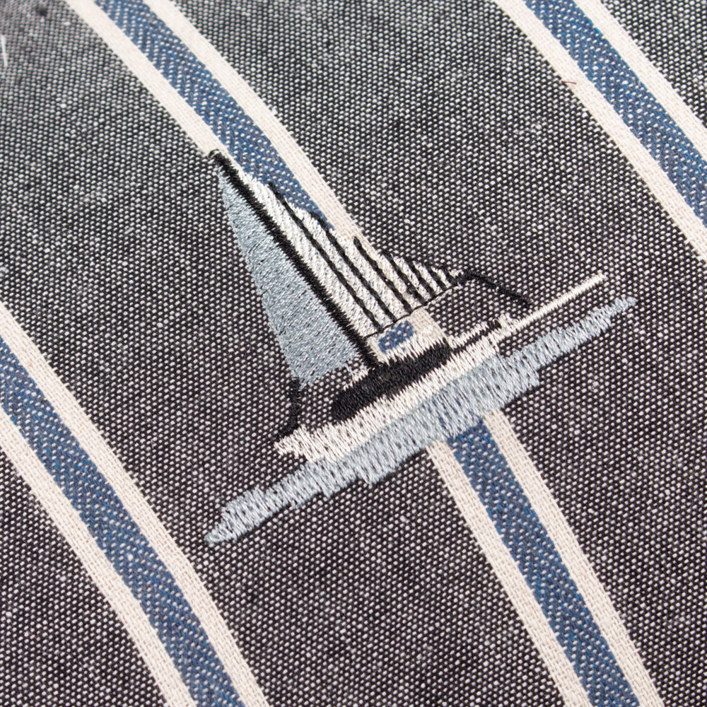 Abersoch Regatta Rectangle Cushion Navy