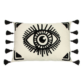 furn. Ashram Eye Cushion Cover in Monochrome