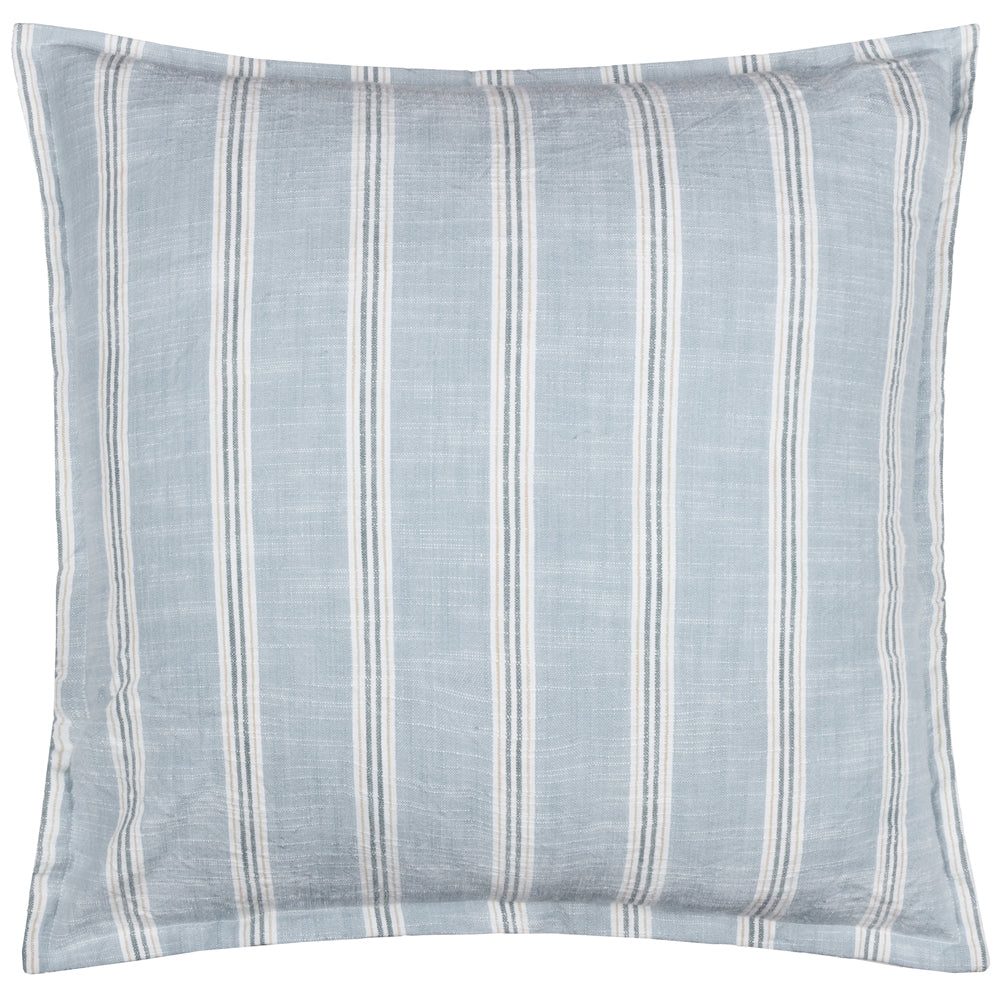 Abersoch Stripe 100% Cotton Cushion Sail Blue