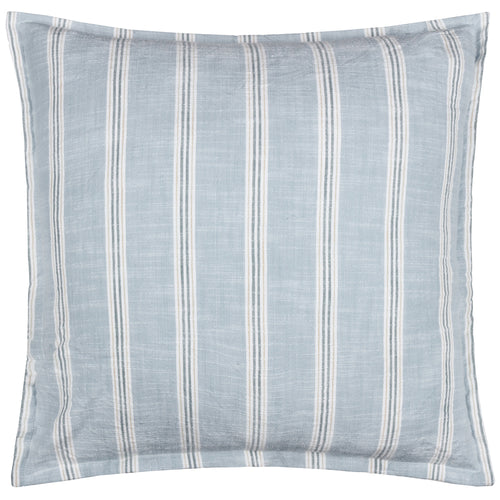 Striped Blue Cushions - Abersoch Stripe 100% Cotton Cushion Cover Sail Blue Yard