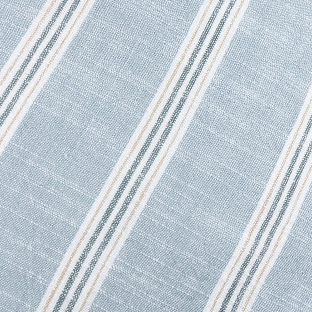 Abersoch Stripe 100% Cotton Cushion Sail Blue