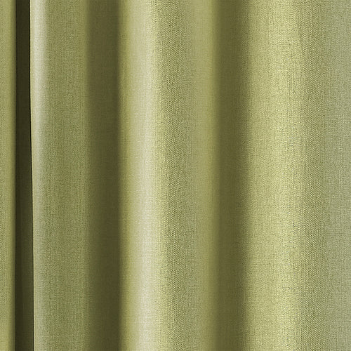 Plain Green Curtains - Atlantic Twill Woven Eyelet Curtains Green Paoletti