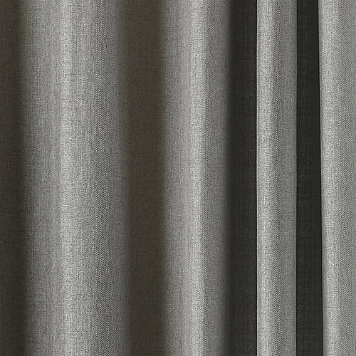 Plain Grey Curtains - Atlantic Twill Woven Eyelet Curtains Grey Paoletti