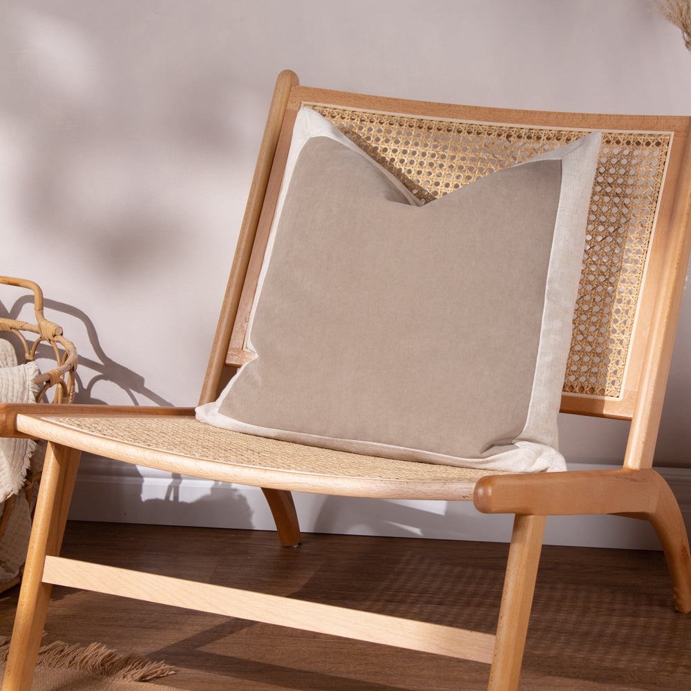 Auden Linen Velvet Cushion Doe