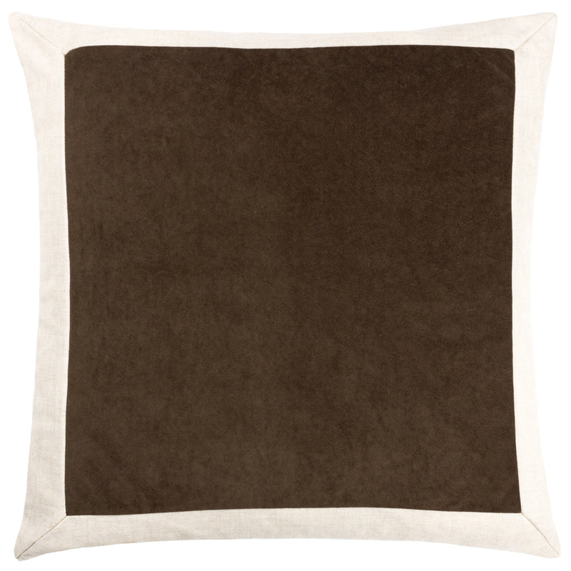 Yard Auden Linen Velvet Cushion Cover in Mole