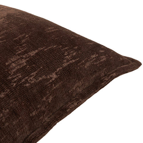 Aurelio Chenille Jacquard Cushion Chocolate
