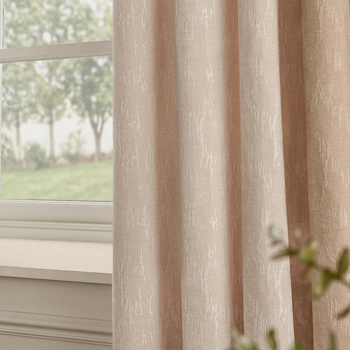 Aurelio Chenille Fully Lined Eyelet Curtains Ivory