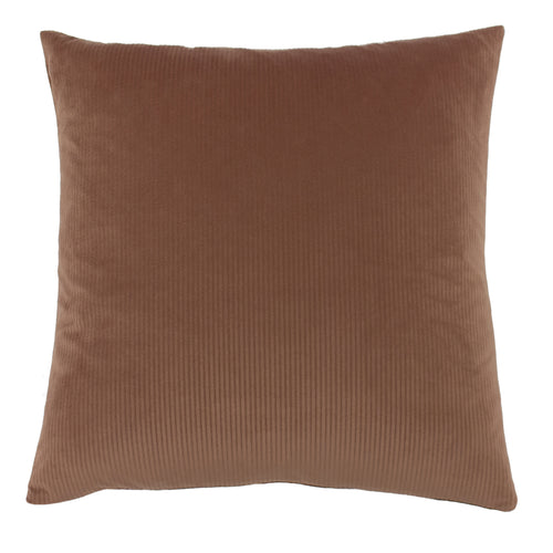 Plain Pink Cushions - Aurora Ribbed Velvet Cushion Cover Rock Rose furn.