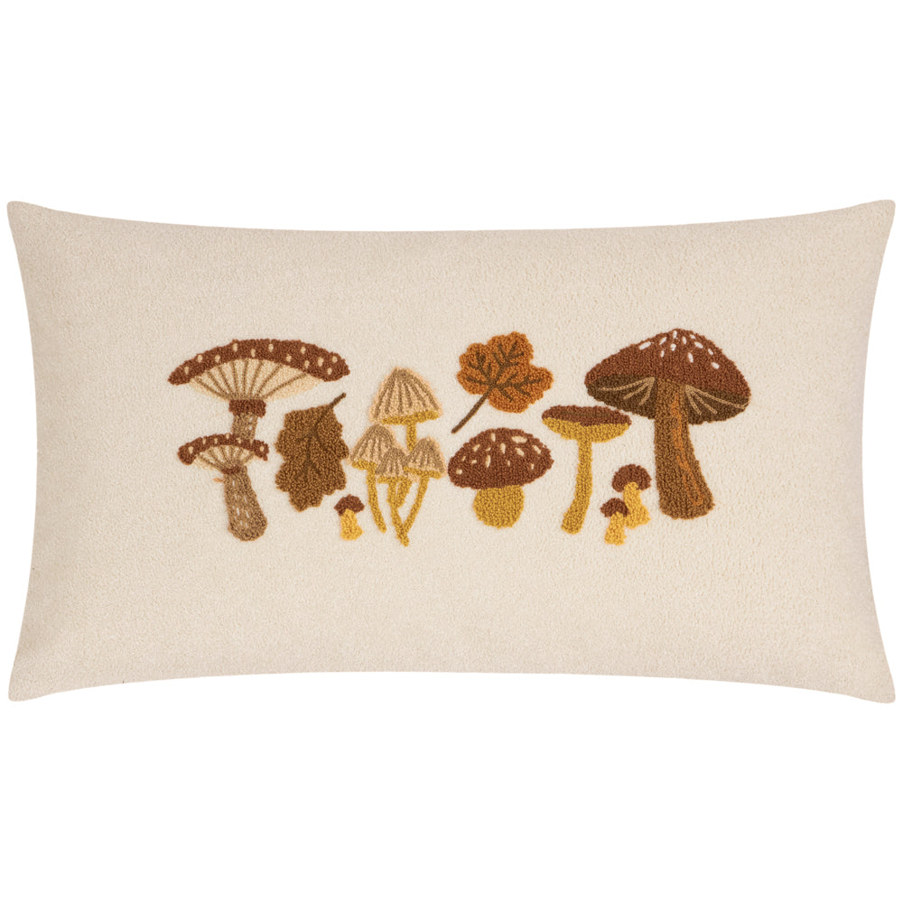 Woodland Beige Cushions - Autumn Forage Tufted Cushions Truffle Furn