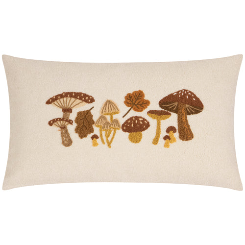 Woodland Beige Cushions - Autumn Forage Tufted Cushions Truffle Furn