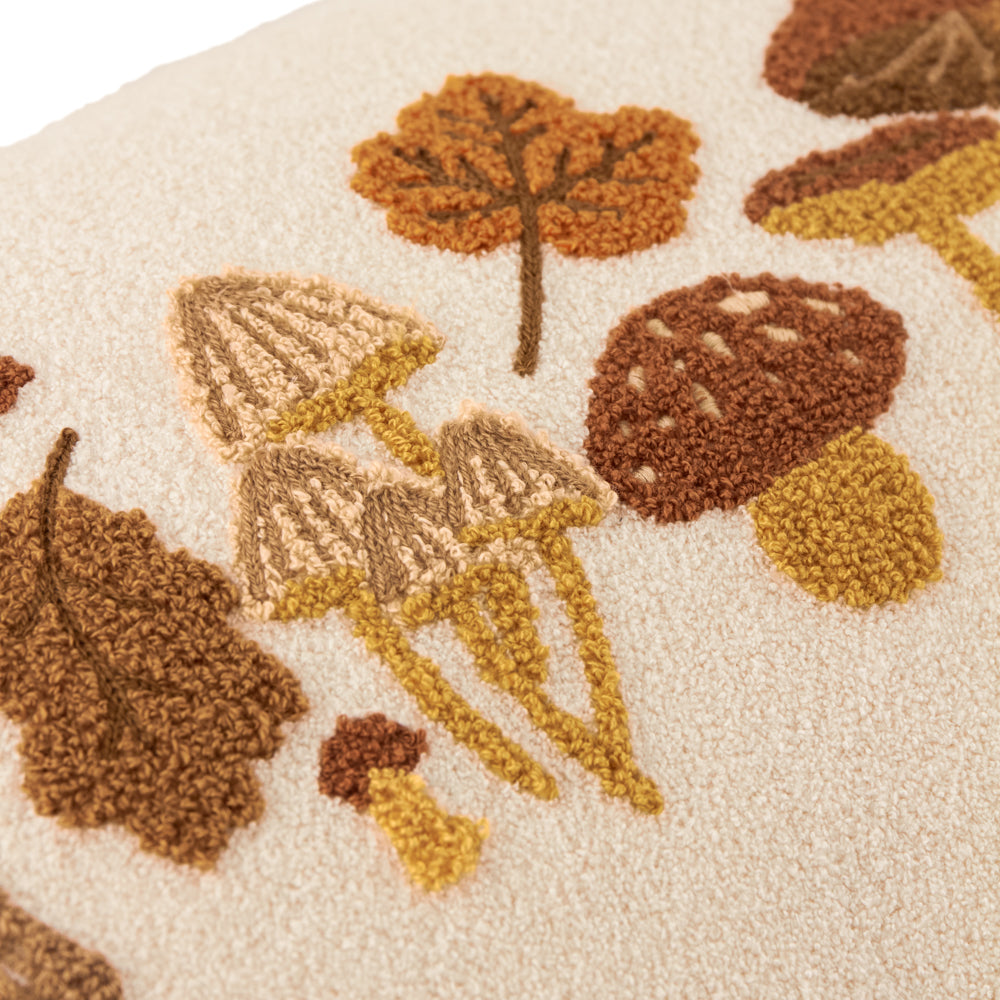 Autumn Forage Tufted Cushion Truffle
