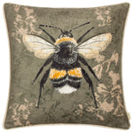 Evans Lichfield Avebury Bee Cushion Cover in Sage