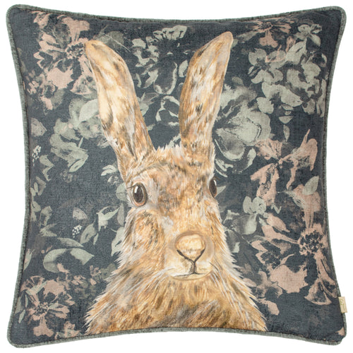 Animal Blue Cushions - Avebury Hare Cushion Cover Navy Evans Lichfield