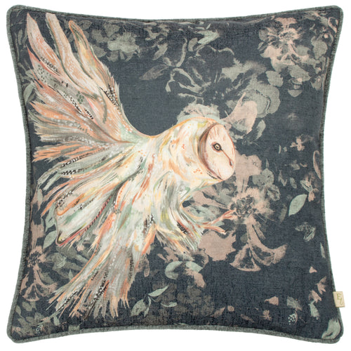 Animal Blue Cushions - Avebury Owl Cushion Cover Navy Evans Lichfield