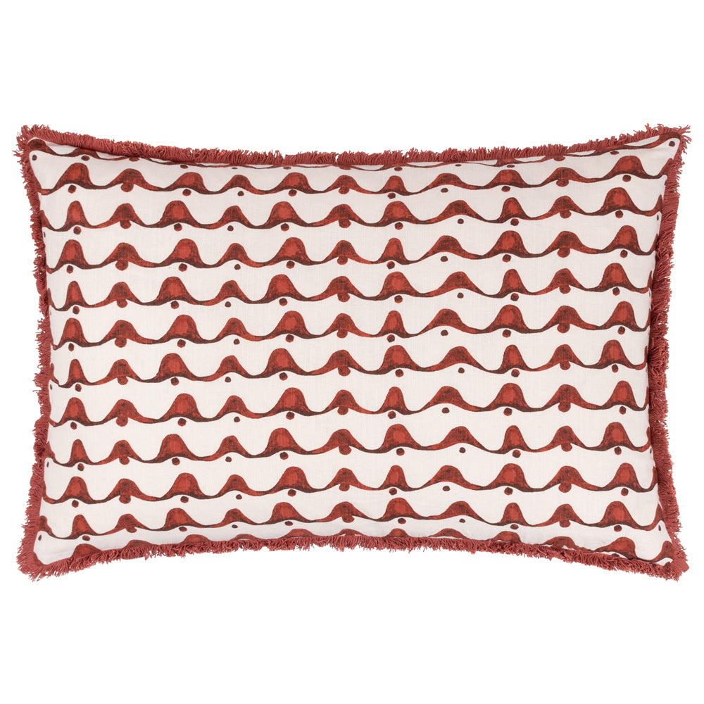Avery Cushion Chestnut Red