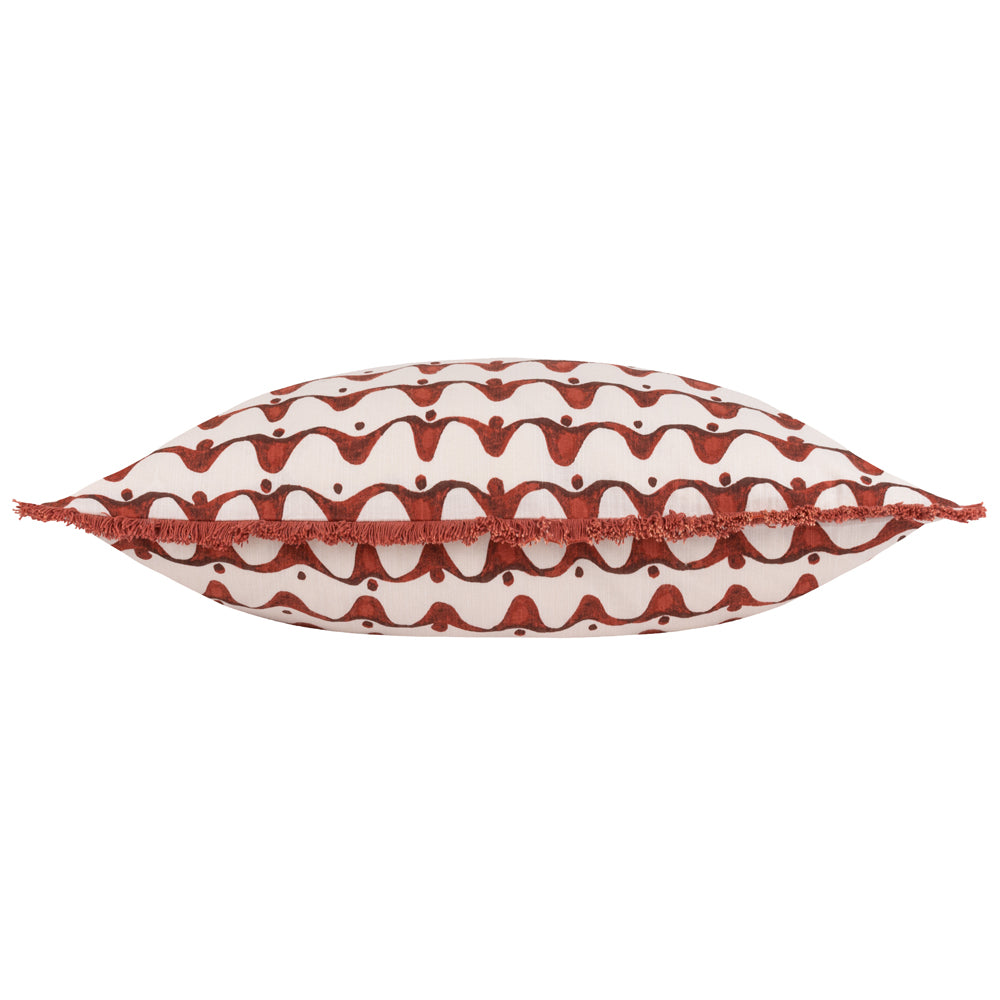 Avery Cushion Chestnut Red
