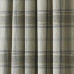 Paoletti Aviemore Tartan Faux Wool Eyelet Curtains in Natural