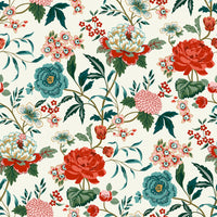 furn. Azalea Cream Floral Fabric Sample in Default