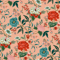 furn. Azalea Pink Floral Fabric Sample in Default