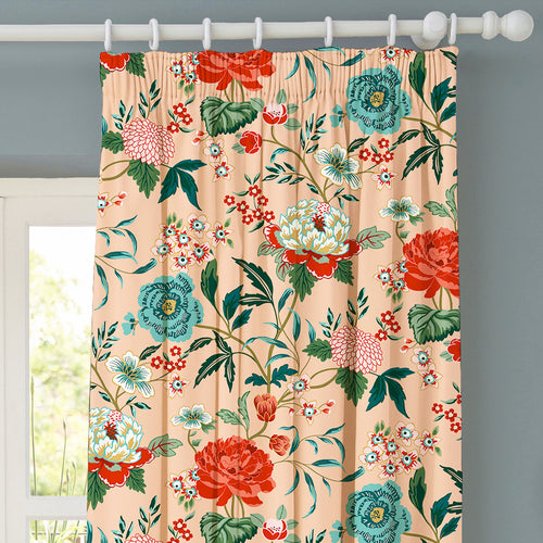 furn. Azalea Pink Floral Made to Measure Curtains in Default