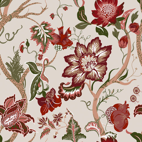 Floral Cream M2M - Botanist Cream Floral Made to Measure Roman Blinds Paoletti