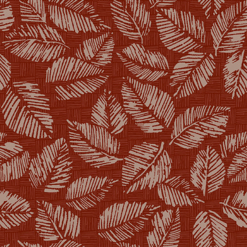 Floral Red M2M - Japandi Rust Floral Made to Measure Roman Blinds furn.