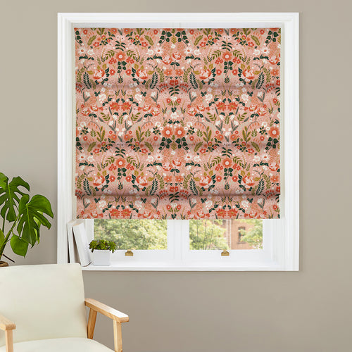 Floral Pink M2M - Lorelei Pink Floral Made to Measure Roman Blinds furn.