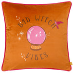 furn. Bad Witch Vibes Cushion Cover in Pumpkin