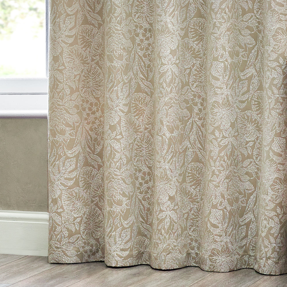 Bali Beige Eyelet Curtains Natural Wylder