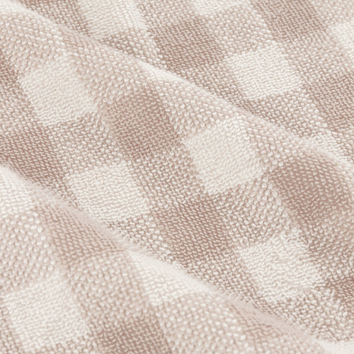 Barton Gingham Check Towels Natural
