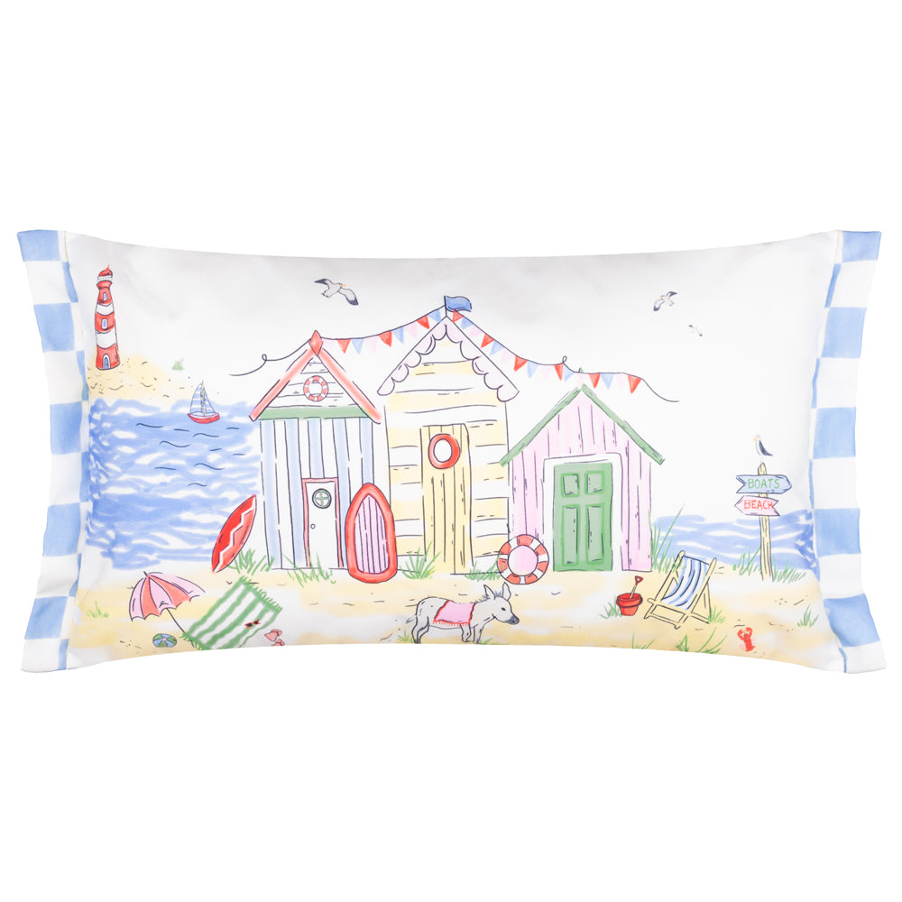 Beach Huts Rectangular Outdoor Cushion Multicolour