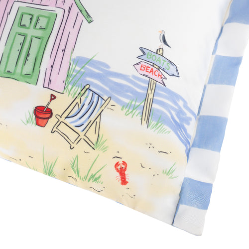 Beach Huts Rectangular Outdoor Cushion Multicolour