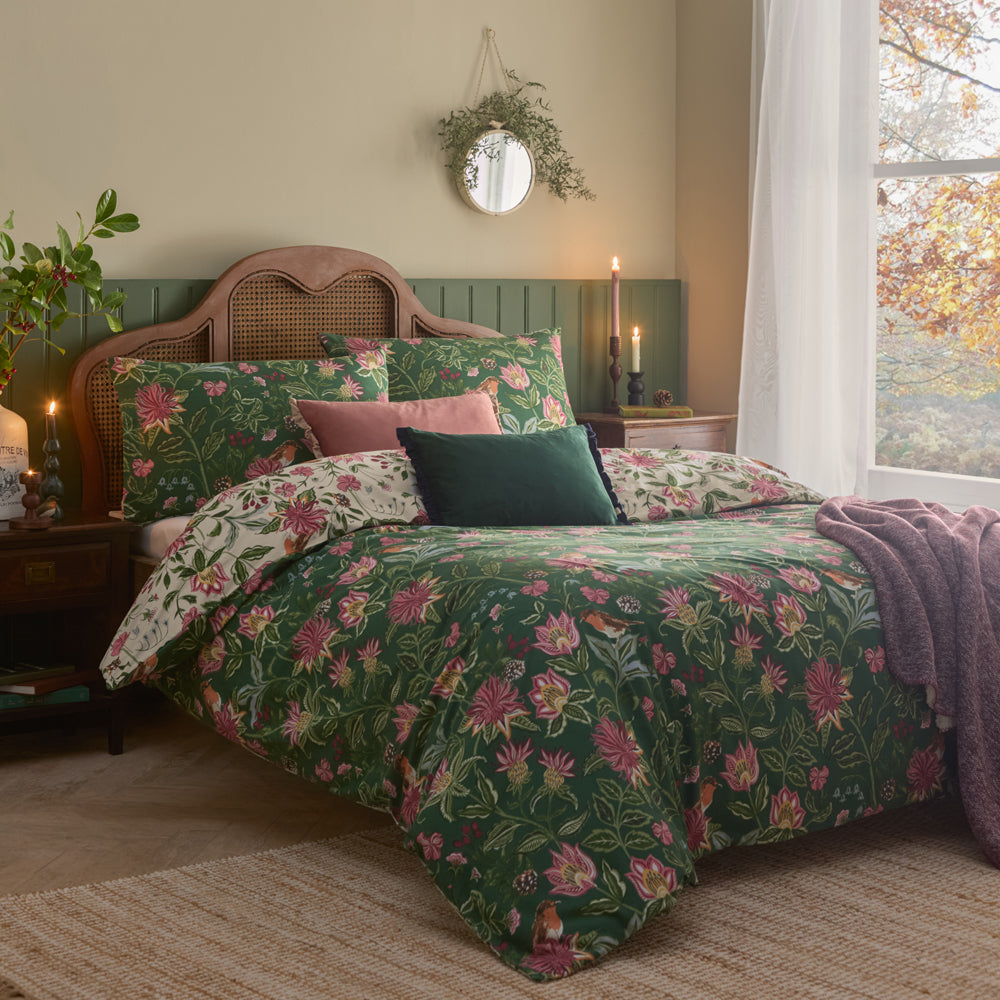 Beatrice Reversible Floral Duvet Cover Set Multicolour