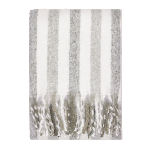 Striped Grey Throws - Beechwood Woven Stripe Throw Heath Wylder