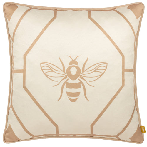 Geometric Gold Cushions - Bee Deco Geometric Cushion Cover Champagne furn.