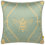 furn. Bee Deco Geometric Cushion Cover in Eau de Nil