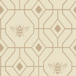 furn. Bee Deco Geometric Duvet Cover Set in Champagne