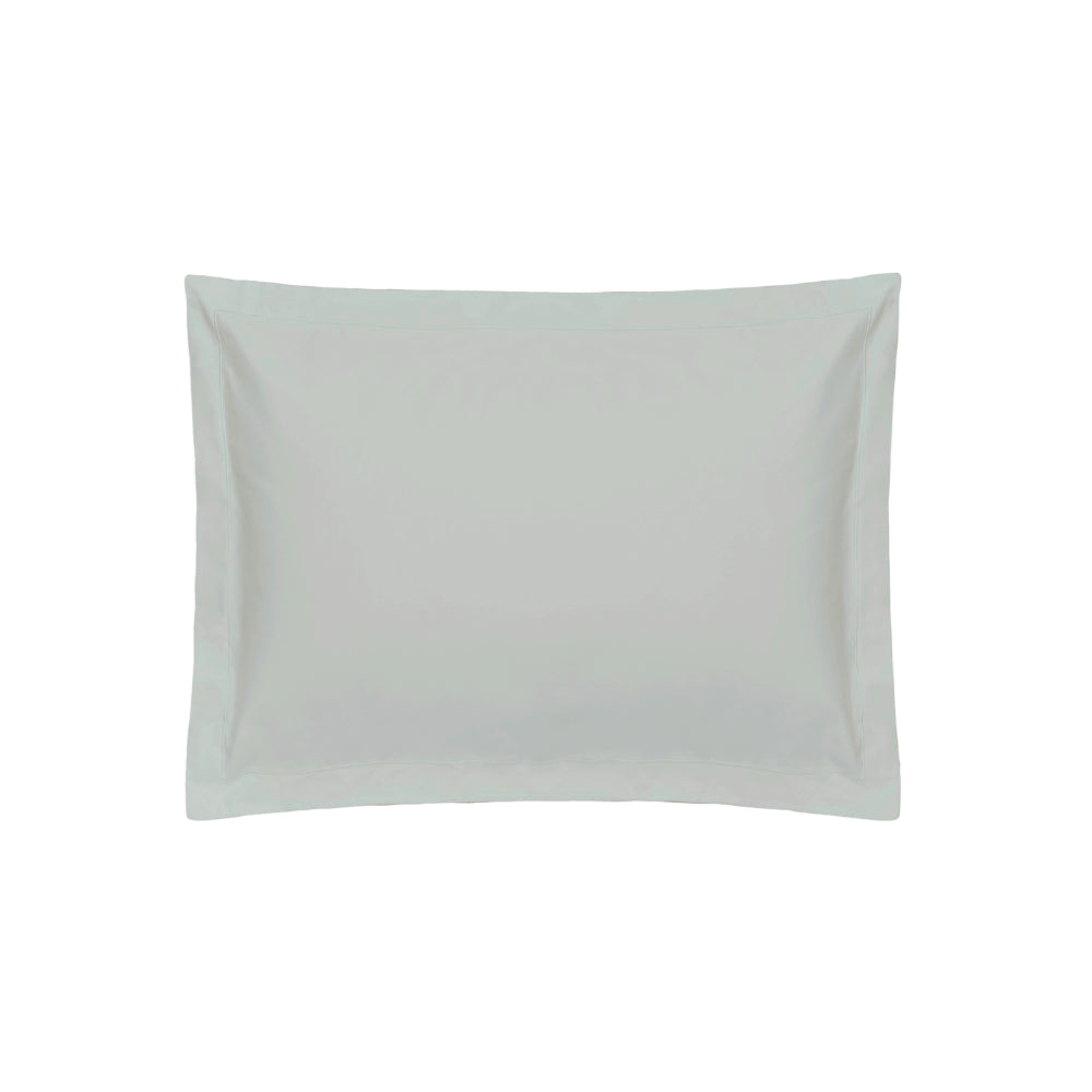 Plain Grey Bedding - 400TC Egyptian Cotton Oxford Pillowcase Platinum Belledorm