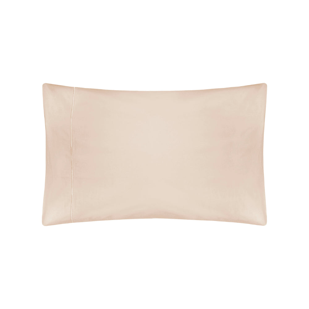 Plain Beige Bedding - 400TC Egyptian Cotton  Pillowcase Oyster Belledorm